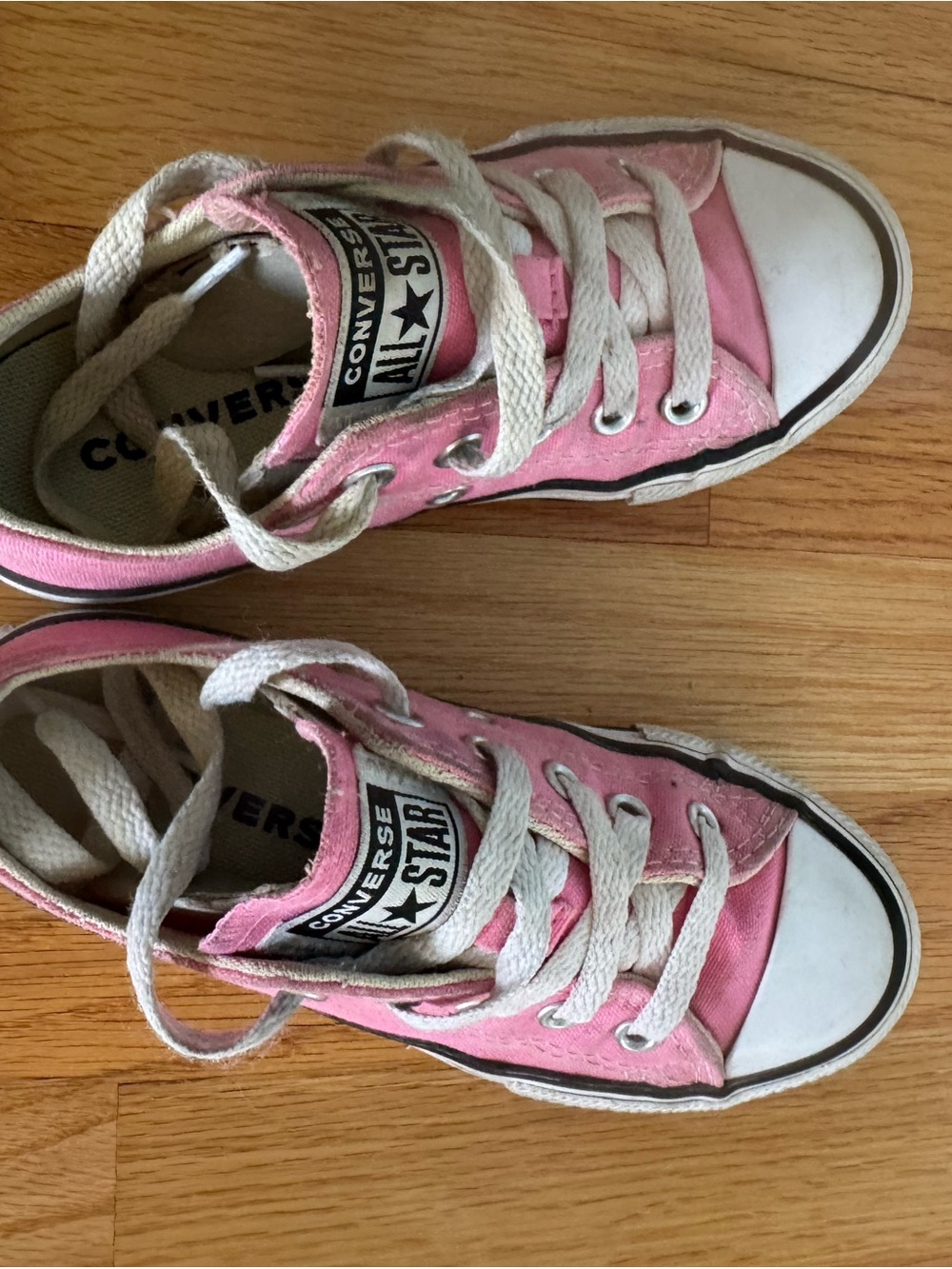 Converse Pink Canvas Kids Low-Top Sneakers